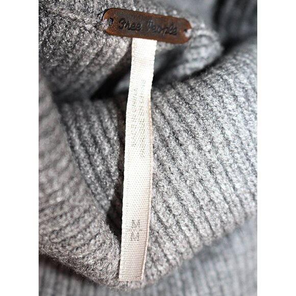 Free People - Softly Structured Turtleneck Tunic in Grey, sz Medium - Picture 5 of 11